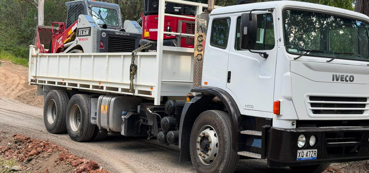 Customer tipper truck serviced by Bells Diesel Repairs